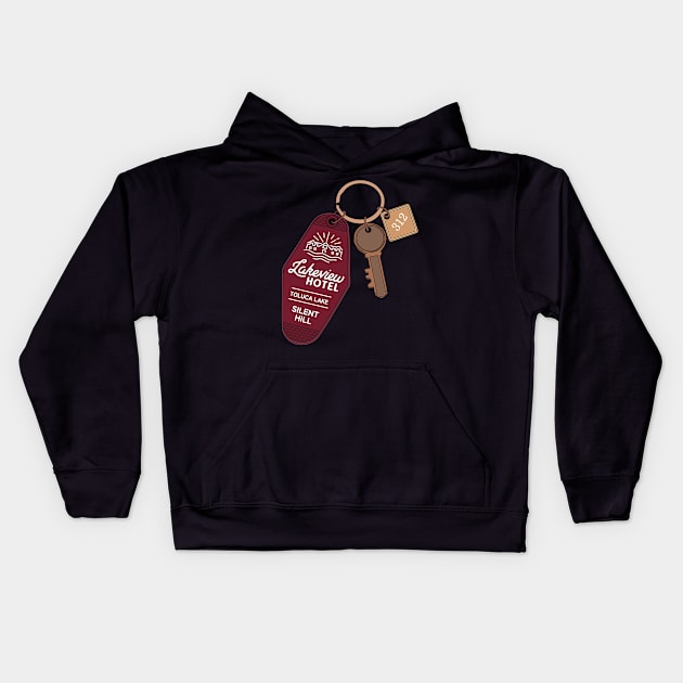 Lakeview Hotel Kids Hoodie by Soulcatcher